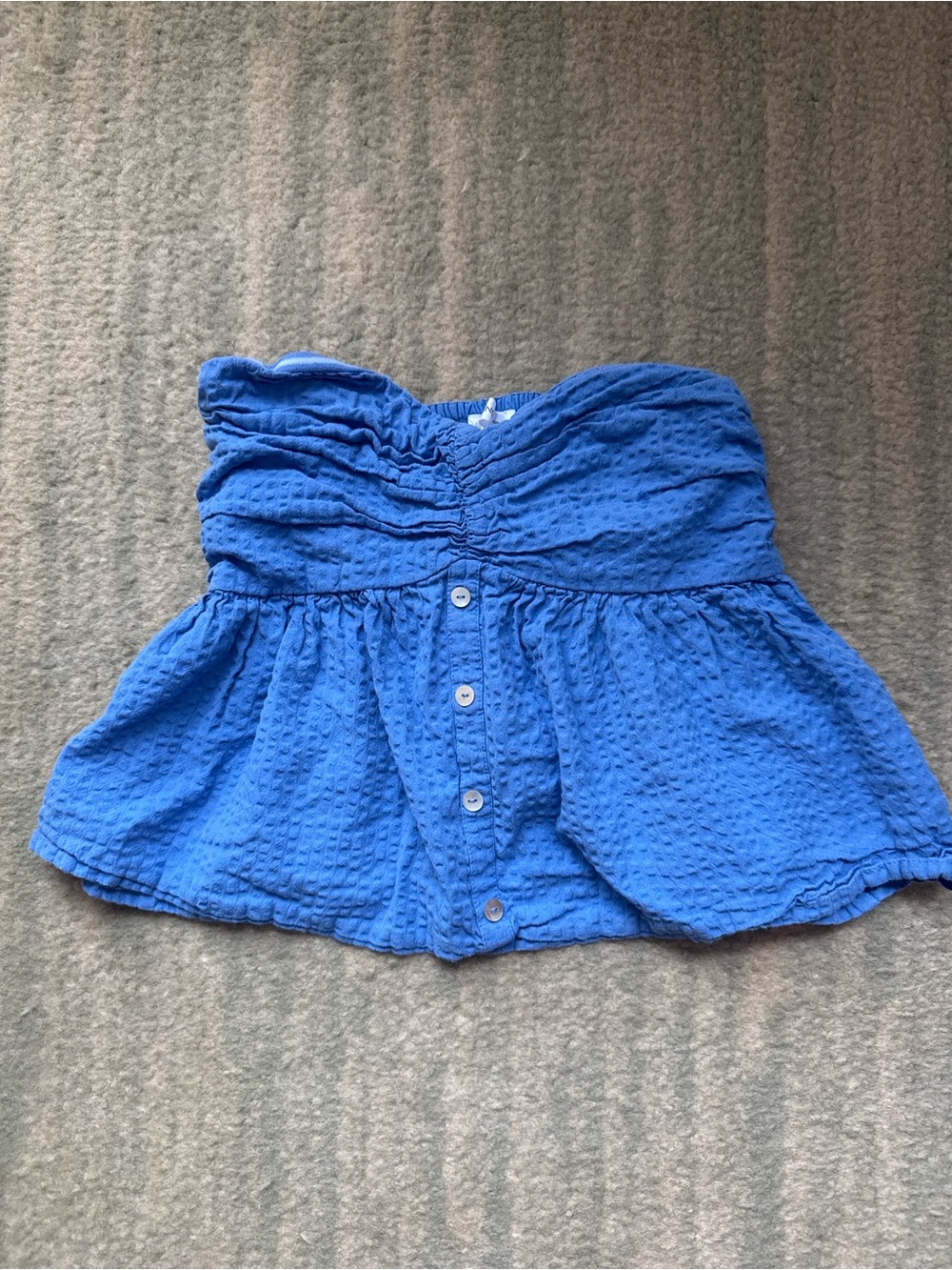 Mango strapless babydoll top